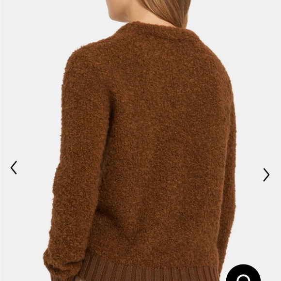 Theory Boucle Combo PO Bright Cocoa Airy Snow L099714R size S - Picture 2 of 9